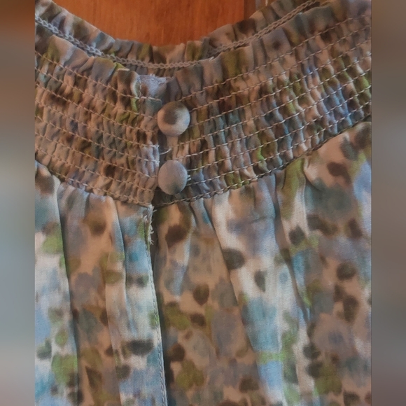 Rachel Parcell Halter Ruffle Micro Floral Mini Dress - Picture 10 of 12